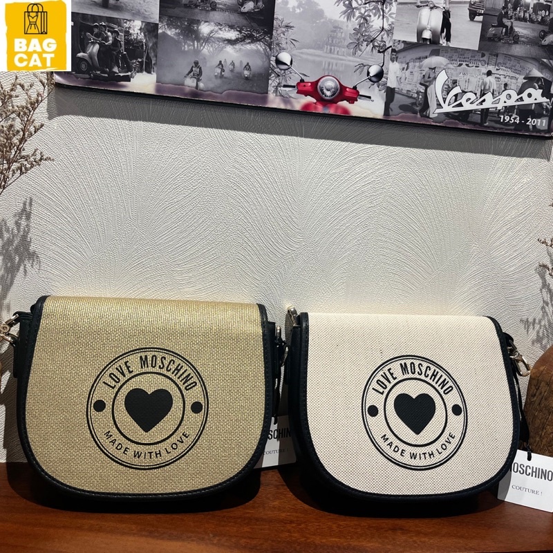 Sẵn túi chính hãng LOVE MOSCHINO full seal full tag từ trong ra ngoài quà tặng