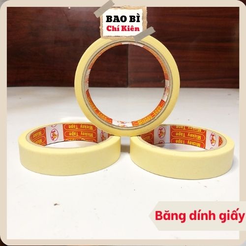 Băng dính giấy ,  - băng keo giấy viết được chữ -baobichikien