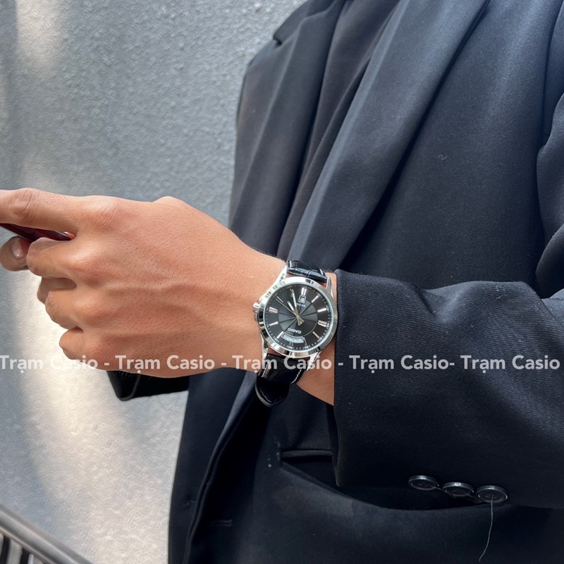 Đồng hồ nam Vintage Casio MTP-1381L-1A - Kích thước vỏ : 46,6×39,9×8,9mm