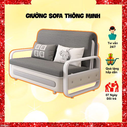 Giường Sofa Gấp Gọn Thông Minh Đa Năng, Sofa Giường Thông Minh Cao Cấp Có Ngăn Chứa Đồ Rộng Tiện Lợi