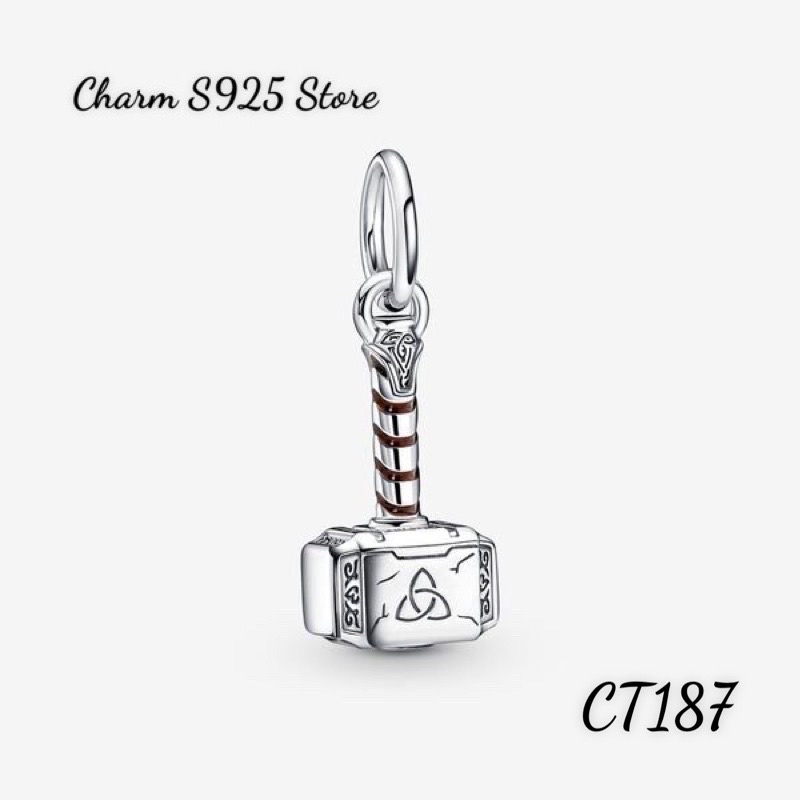 CHARM TREO PAN ALE MARVEL THOR BẠC S925 CAO CẤP