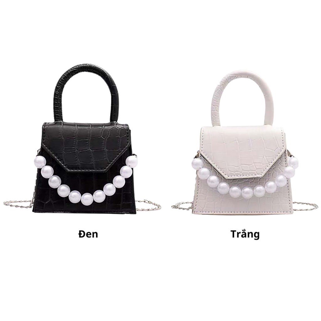 Túi xách nữ mini dây ngọc thời trang siêu phẩm siêu sang chảnh