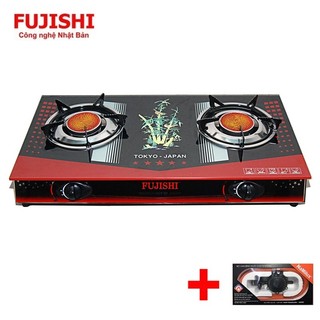 COMBO Bếp gas đôi hồng ngoại mặt kính FUJISHI FM-H790 + Bộ dây van ngắt gas tự động NAMILUX