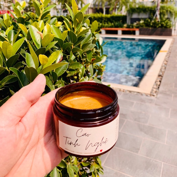Cao tinh nghệ Handmade Nghệ Bà Lan - giảm thâm mụn - Tặng cọ đắp mặt nạ