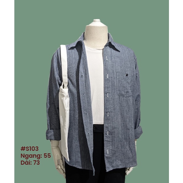 Sơ mi khoác ngoài basic