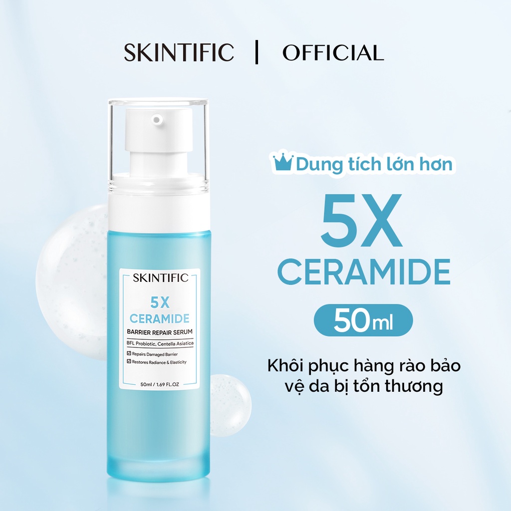 Serum phục hồi 5X Ceramide big size SKINTIFIC 50ml