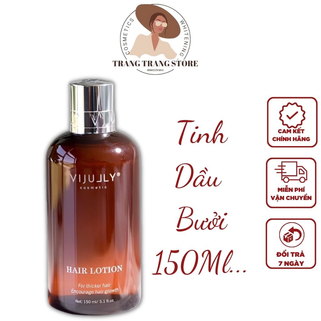 Tinh Dầu Bưởi Vijuly - Hair Lotion Giúp Giảm Rụng Tóc, Kích Thích Mọc Tóc 150Ml