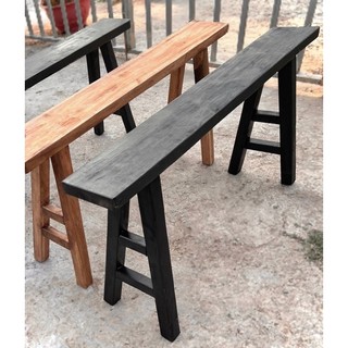Ghế băng mặt rộng 15cm màu đen, nâu nhạt dài 80cm-1m2