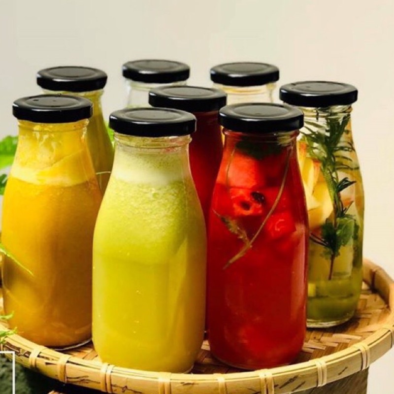 5 chai thủy tinh nắp vặn thiếc 200ml