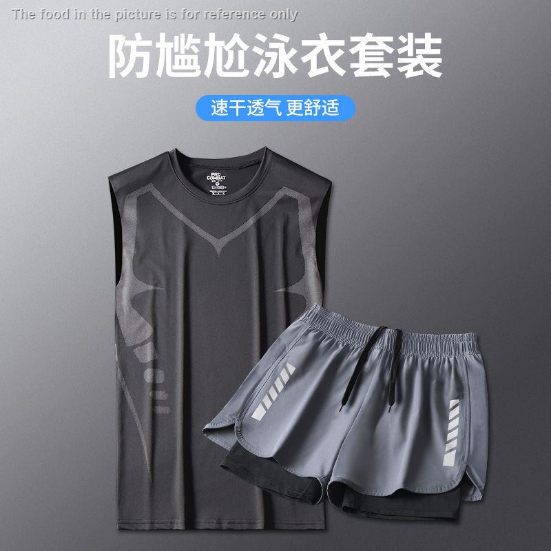 Hàng Mới Về Mới Bộ Đồ Bơi Áo Sát Nách Phối Quần Short Thời Trang Mùa Xuân Cho Nam