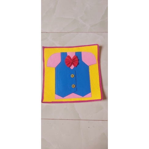 Kỹ năng cài khuy, đan, buột…cho trẻ mầm non kích thước 25cm x 25cm