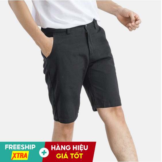 Quần Đùi Kaki Ôm Dáng Chất Vải Dày Dặn Cúc