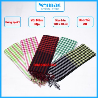 Khăn rằn Nam bộ - Campuchia size lớn 170x60cm/ Khăn đi phượt Nomac -  Vải dày mềm mịn/ ALBUM 21