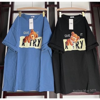 [ RẺ VÔ ĐỊCH] Áo thun in chữ A TRY chất COTTON KHÔ 3158 100% 2 chiều form rộng nam nữ