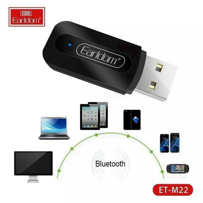 Usb thu bluetooth EARLDOM M22 nâng cấp tính năng các dòng loa không có blt , loa mini , loa di động , loa máy tính