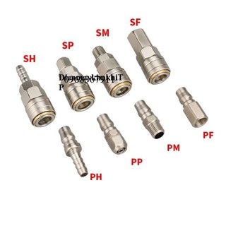 Bộ khớp nối nhanh ống hơi loại tự động kết nối, khớp nối nhanh khí nén