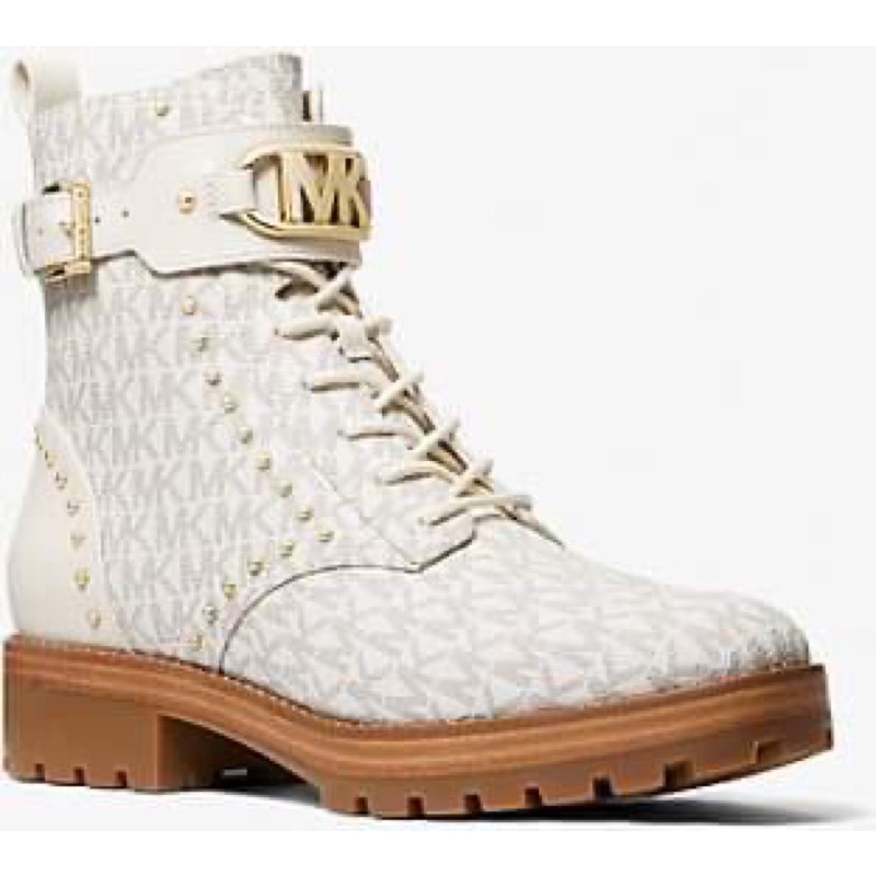 GIÀY BOOT NỮ MK MICHAEL KORS KINCAID LACE UP BOOTIE NWT SIZE 36.5