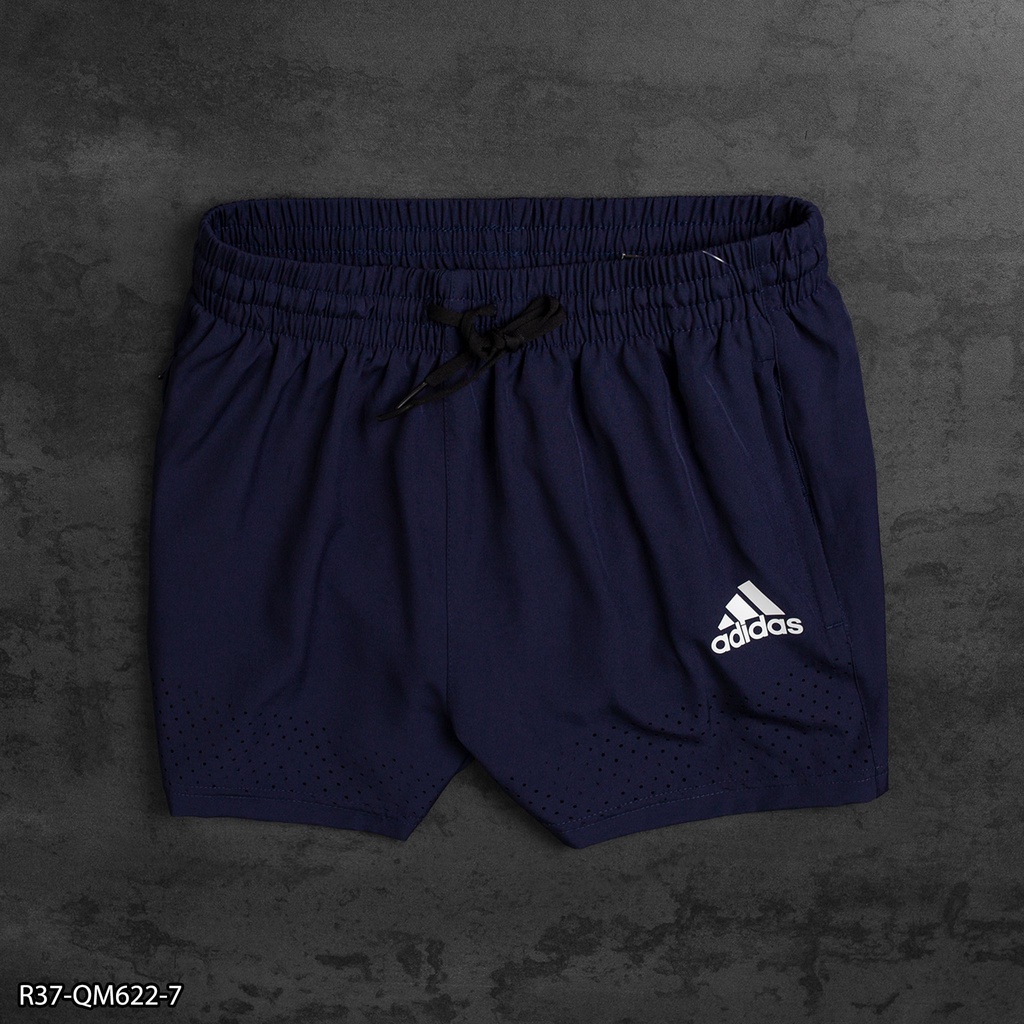 Quần short thể thao/ quần tập gym 2 lớp form trên gối tôn dáng, chất vải mịn mát R37