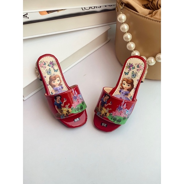 Dép lê trẻ em hoạ tiết gót đẹp