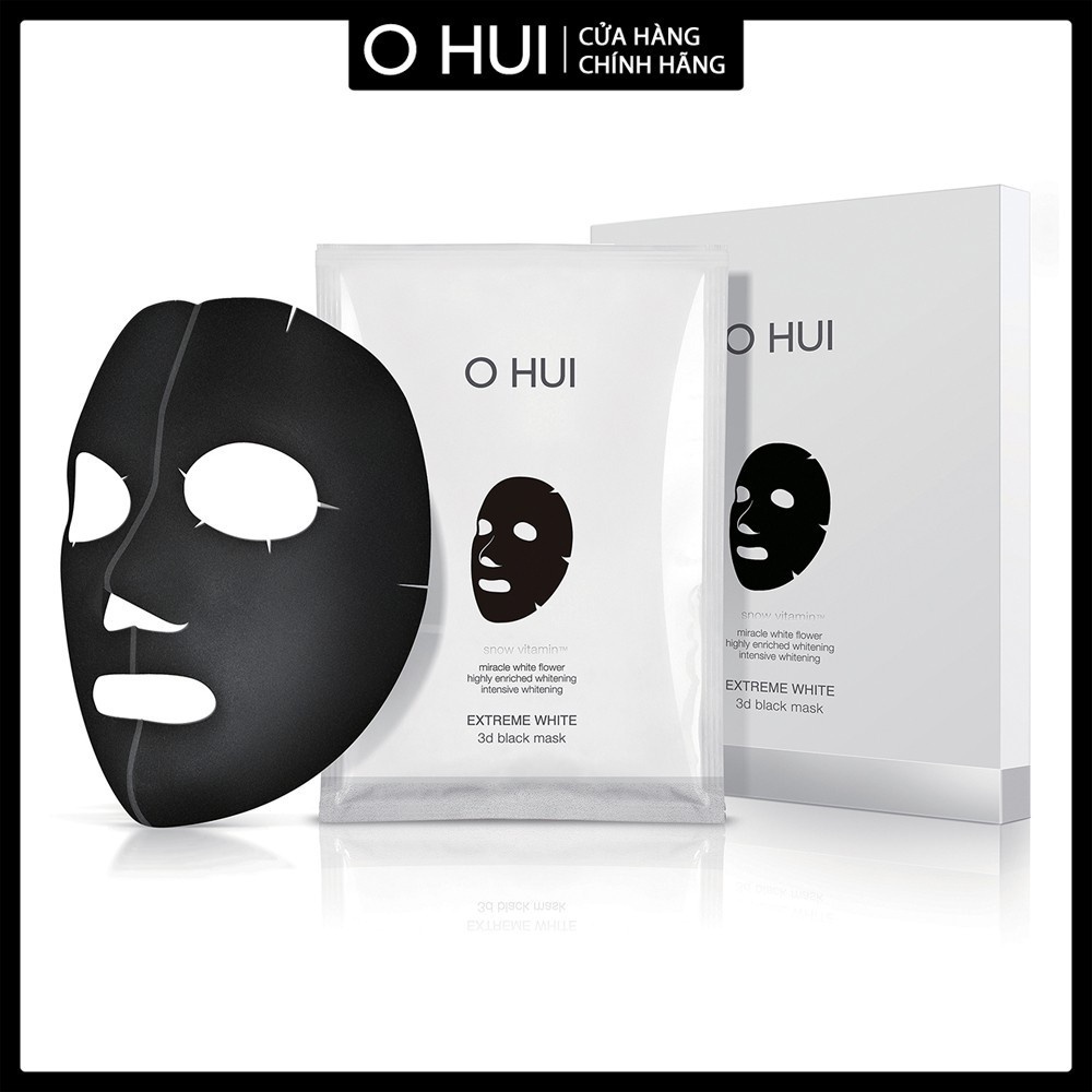 Mặt nạ dưỡng trắng da OHUI Extreme White 3D Black Mask 6x27g