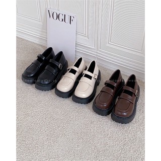 Giày lười Oxford nữ đế cao 5CM