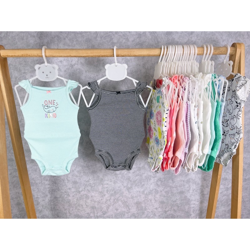 Set 4c Bodychip/ bodysuit 2 dây/ cánh tiên cho bé chất cotton organic