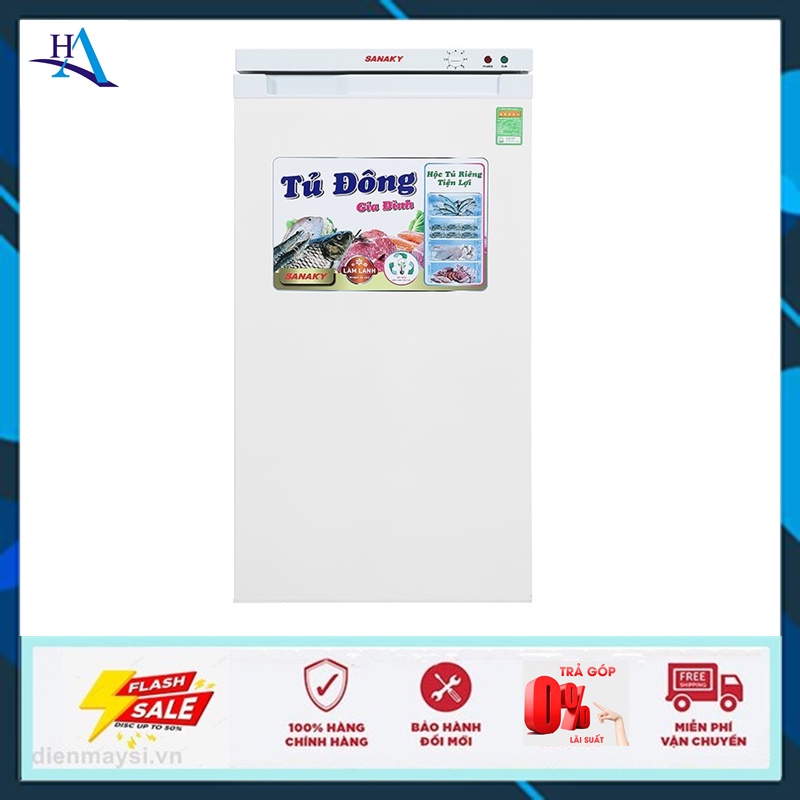 Tủ đông đứng Sanaky VH-160VD 118 lít (Miễn phí giao tại HCM-ngoài tỉnh liên hệ shop)