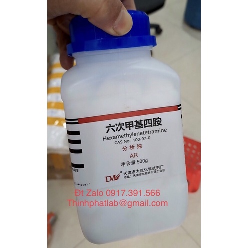 Hoá chất Hexamethylenetetramine Urotropine Methenamine CAS 100-97-0 chai 500g