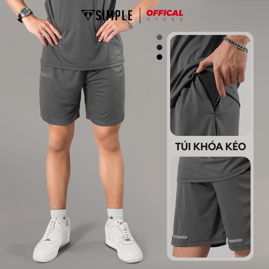 Bộ Thể Thao Nam TSIMPLE quần áo tập gym vải thun lạnh thoáng mát co giãn năng động thời trang MSSBHP1 | BigBuy360 - bigbuy360.vn