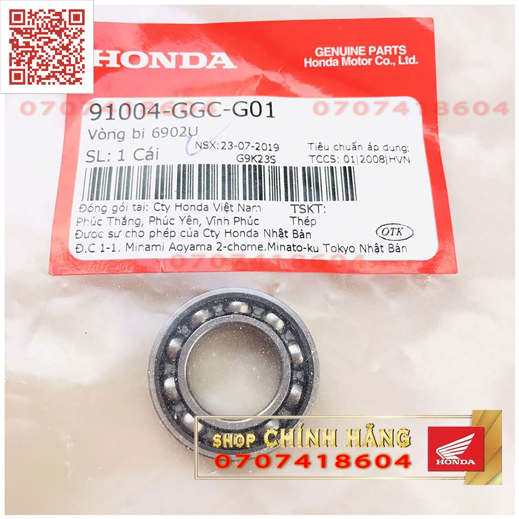 VÒNG BI 6902U PULI NỘI SAU CHÍNH HÃNG HONDA PCX150 (2017-2019) Thái Lan VIỆT NAM | 91004GGCG01 7