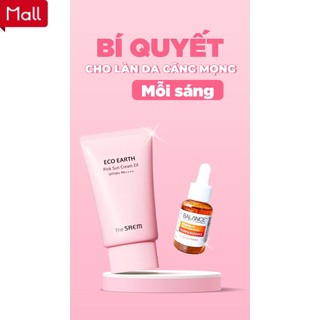 Kem chống nắng eco earth - kem chống nắng eco earth giúp da sáng hồng tự nhiên the saem eco earth spf50+/pa++++ 50ml