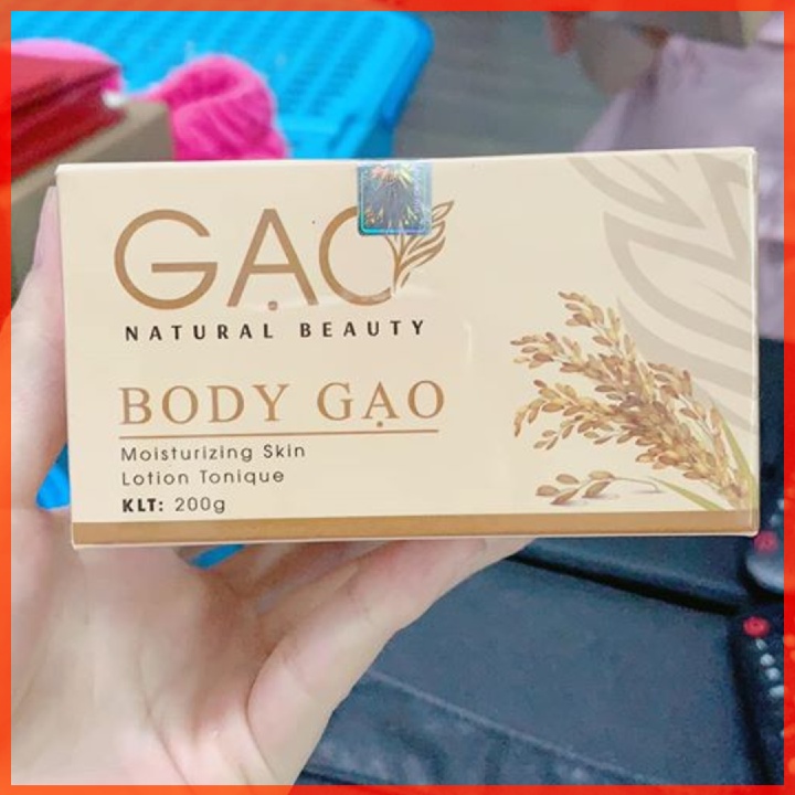 Kem body trắng da Gạo Natural dưỡng trắng mịn da body toàn thân 120Gr