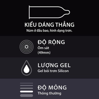 Bao Cao Su BCS Durex Kingtex size 49mm Chính Hãng Giúp Ôm Sát, Tăng Khoái Cảm Cuộc Yêu  Men69