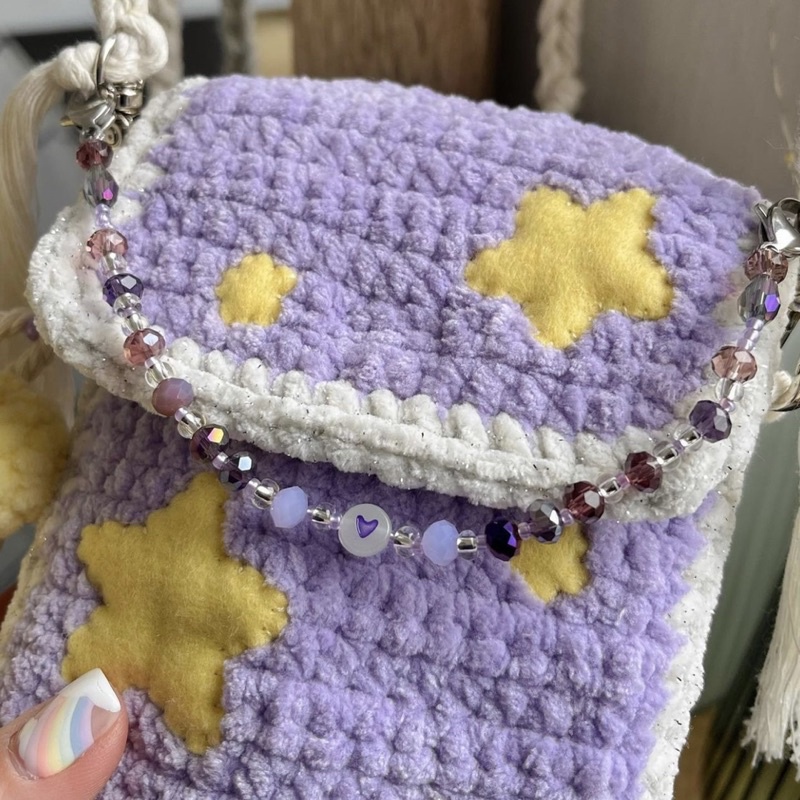 PHONE POUCH- TÚI ĐỰNG ĐIỆN THOẠI LEN MÓC