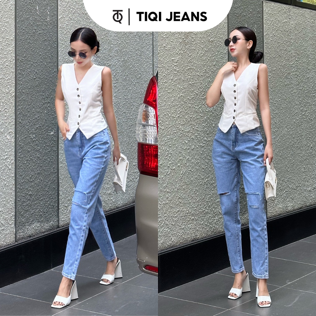 Quần jean baggy rách nhẹ TiQi Jeans B1-263