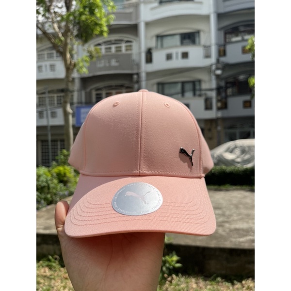 Nón kết  Puma metal cat cap apricot blush màu hồng chính hảng