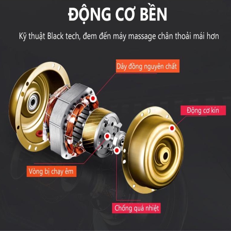 Máy massage chân máy mát xa chân phiên bản PREMIUM nhiều chế độ massage mát xa chân chuyên sâu, vật lý trị liệu