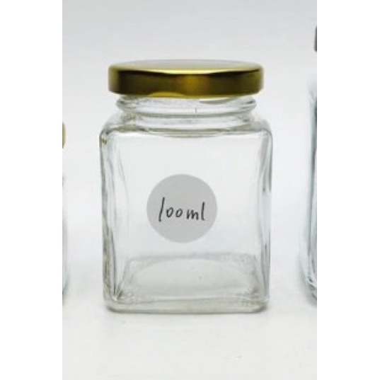 Hũ vuông 100ml gồm nắp