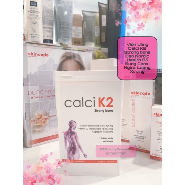 Calci K2 Strong bone giúp xương chắc khỏe, phòng ngừa loãng xương