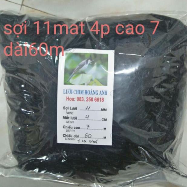 Lưới bẫy chim chào mào Hàng Vip cao 7m dài 30m,60m
