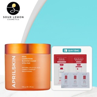 Toner Giảm Mụn Aprilskin Real Carrotene Vitamin Pad 135g