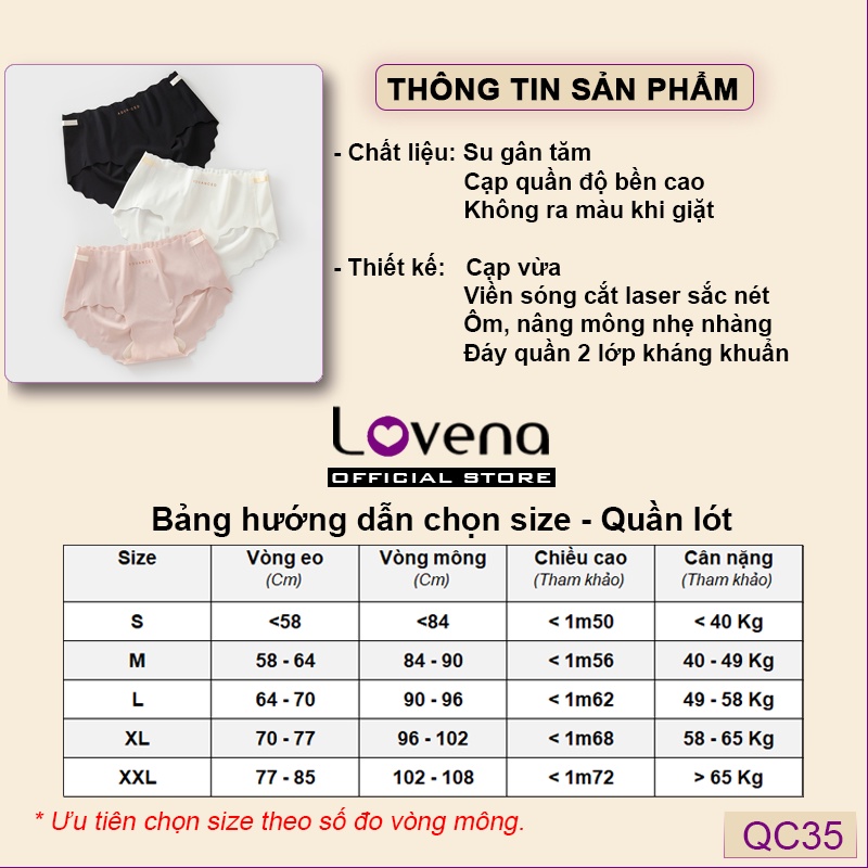 Quần Lót Nữ Đúc Su Gân Tăm Không Đường May ADVANCED QC35