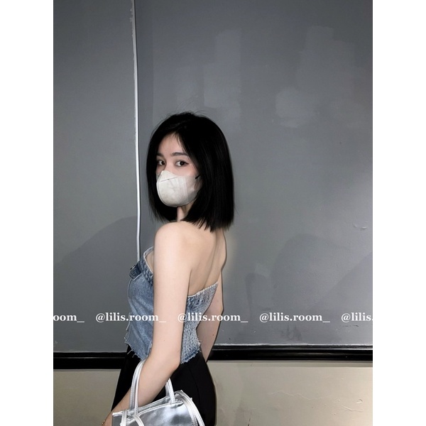 Áo ống denim LiLi ROOM