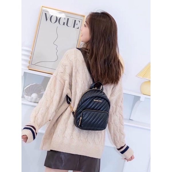 Balo mini MK Thời Trang Đi Chơi Đi Học cho nữ màu đen