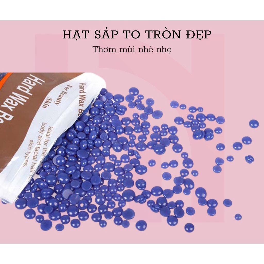 100g Sáp wax lông nóng hạt đậu Hard Wax Beans 💜 Sáp wax lông nhiều màu sắc