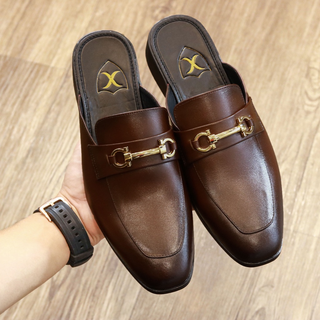 Giày Lười Nam A&TNCT Da Bò Đai Vàng mã S012 ( FREESHIP) - Sục Nam Màu Đen và Nâu- Sục Nam Cao Cấp | BigBuy360 - bigbuy360.vn