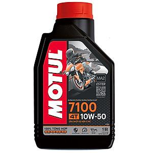 Dầu Nhớt Motul 7100 10W50 Tổng Hợp Cao Cấp Dành Cho Xe Số, Xe Tay Côn, Moto PKL