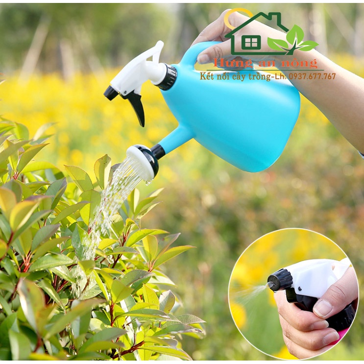 BP2T1 - Bình 900ml phun tưới 2 đầu nhựa PP cao cấp tiện sử dụng