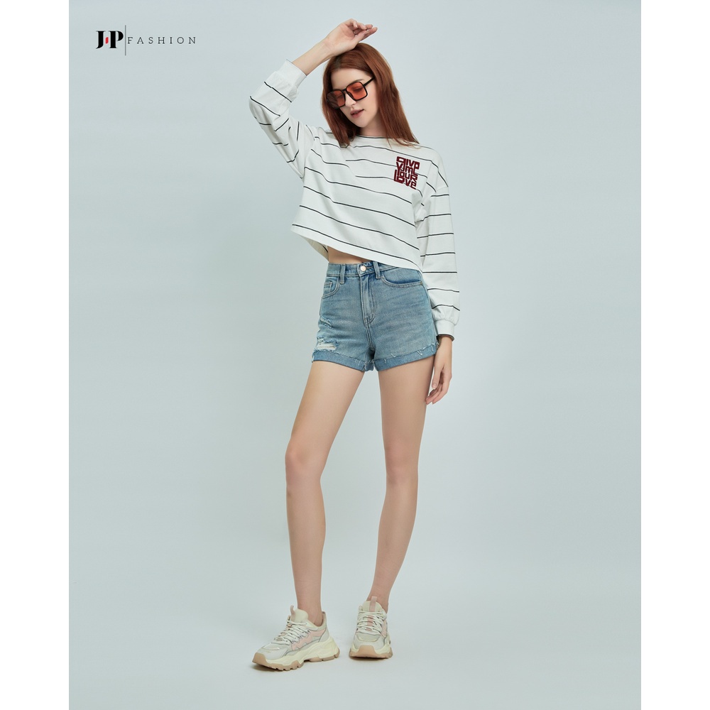 Áo thun nữ croptop tay dài J-P Fashion 10207133