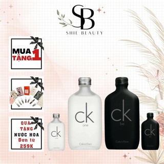 Nước hoa calvin klein ck one 100ml - ck be 10ml, nước hoa unisex hương mùa hè